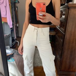 *SOLD* Collusion Cuffed Cargo Jeans High Rise